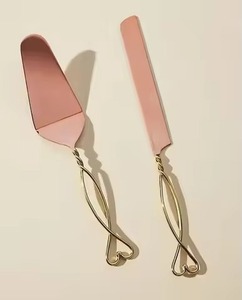 Wedding Dessert Kit Metal <b>Cake</b> Knife and Server Stainless Steel <b>Slice</b> Server Tableware Set - Product Image 3