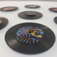 Pegatina de vinilo Retro Para discos de CD, imán de nevera de recuerdo personalizado, novedad, barato, 3 uds.