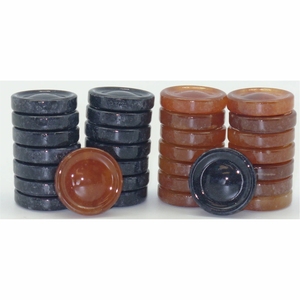 Luxury Handcrafted Polished Marble Stone Checkers <b>Board</b> Game Replacement Pieces Custom Vintage <b>Draughts</b> Coin Pawns Set Checkers - Product Image 1