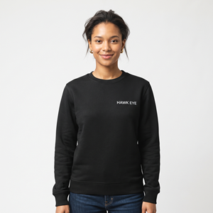 Sudadera de algodón y forro polar para mujer, otoño-invierno, con logo frontal, de alta calidad, personalizada, con cuello redondo. - Product Image 1