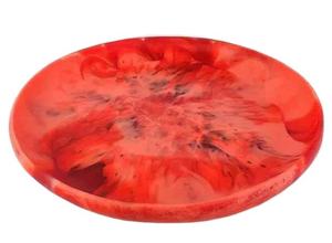 Nouvel Arrivage Grands Plateaux Ronds en Résine, Plateaux de Service en Résine à Motifs Tourbillonnés Uniques, Plateaux de Service de Luxe pour la Maison et l'Hôtellerie, pour Dattes et Desserts - Product Image 6