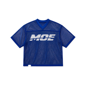 Camiseta de fútbol americano unisex personalizada de malla transparente al por mayor, transpirable, con cuello en V, estilo urbano, ligera y transparente. - Product Image 2
