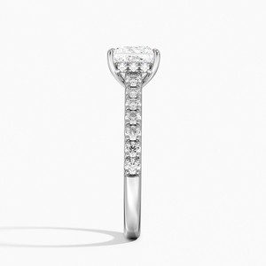 BOJ <b>Ring</b> 0109 Princess Cut 925 <b>Silver</b> Lissome Prong Setting <b>Solitaire</b> Diamond <b>Ring</b> 2ct D Color VVS1 Moissanite GRA Certified - Product Image 3