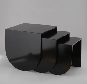 Table d'appoint pliante en fer, mobilier d'appoint portable en métal pour balcon, patio, camping, chambre, salon, événements en plein air - Product Image 2