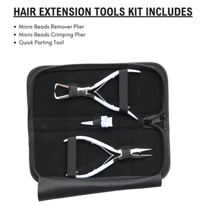 Hot Selling New Arrival Stainless Steel Hair Extension <b>Pliers</b> <b>Sets</b> Kit With Sectioning Tool Hair Extensions Tools - Product Image 6