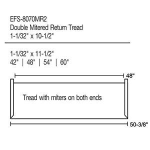 EFS-8070MR2 บันไดไม้โอ๊คแดงแข็งแรงทนทาน เป็นมิตรกับสิ่งแวดล้อม  แบบปลายตัดมุมคู่  ขนาดสั่งทำพิเศษ  อะไหล่บันไดไม้คุณภาพพรีเมียม - Product Image 5
