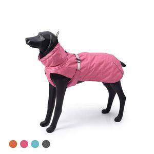 New Style XL <b>Pink</b> Dog Winter <b>Jacket</b> <b>Waterproof</b> Warm Polyester Filling Fabric Stylish Pet Clothes - Product Image 4