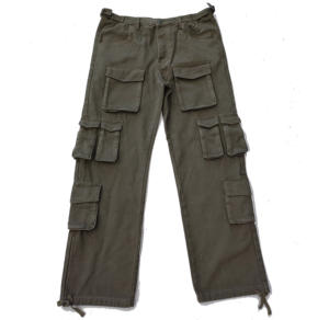 Pantalones Cargo Casuales de Lona para Hombre, Corte Recto, Personalizados, con Forro Polar Impermeable y Resistente al Viento - Product Image 5