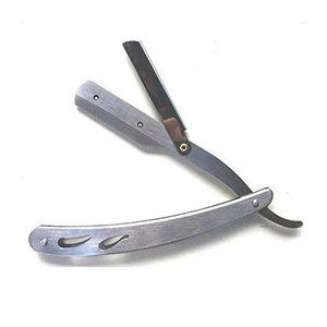 Rasoir professionnel à lame simple en acier inoxydable, pour barbier, droitier, manche long en plastique, non jetable, qualité A+ - Product Image 5
