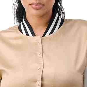 Blouson de baseball court en laine coupe-vent pour femme, haute qualité, le plus populaire de 2026, personnalisable - Product Image 3