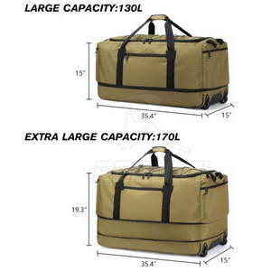 Bolsa de Viaje Simple y Ligera con Cierre de Cremallera, Capacidad de 20-36L para Ropa, Zapatos y Artículos Diarios - Ecológica - Product Image 4