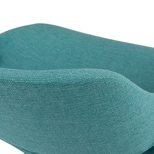 Chaise de salle à manger en bois courbé bleu turquoise Malden - Product Image 2