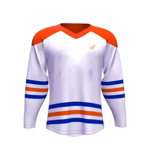 เสื้อฮอกกี้น้ำแข็งสั่งตัดได้ตามขนาด ใส่สบาย มีสินค้าในสต็อก ผลิตจากโพลีเอสเตอร์ 100% - Product Image 1