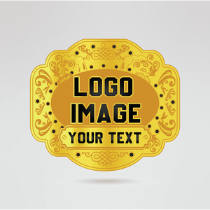 Ceinture de championnat de lutte personnalisée, design aile dorée, quatre plaques latérales de 2 mm/4 mm d'épaisseur, plaques centrales numérotées avec logo, trophée récompense - Product Image 2