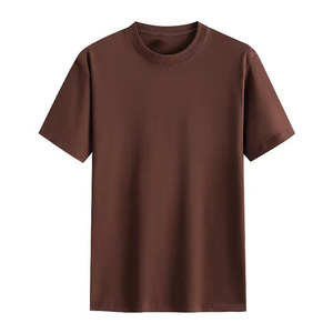 เสื้อยืดคอกลมแขนสั้นไซส์ใหญ่สำหรับผู้ชาย แบรนด์พิเศษสำหรับการค้าข้ามพรมแดน ผ้าฝ้ายแท้ 200 กรัม ออกแบบลายปักและพิมพ์ด้านหน้าตามสั่ง OEM - Product Image 1