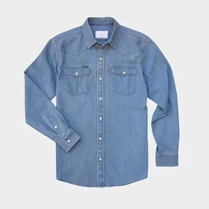 <b>Top</b> Selling Oversized Custom Made Men <b>Work</b> Jeans Shirt Latest Design Cheap Price Men <b>Work</b> Jeans Shirt - Product Image 1