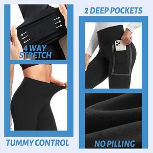 Pantalones de Yoga Casuales Personalizados para Mujer, con Bolsillos, Cintura Alta, Leggings Deportivos para Gimnasio, Correr, Entrenamiento, Transpirables, Antibacterianos - Product Image 6