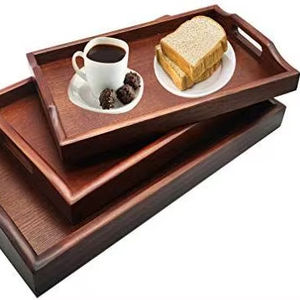 ถาดไม้เนื้อแข็งสำเร็จรูปสำหรับตกแต่งบ้าน ผลิตตามสั่งได้ ใช้เสิร์ฟอาหาร เก็บของอเนกประสงค์ ใช้บนโต๊ะได้ ปลอดภัยสำหรับเครื่องล้างจาน - Product Image 6