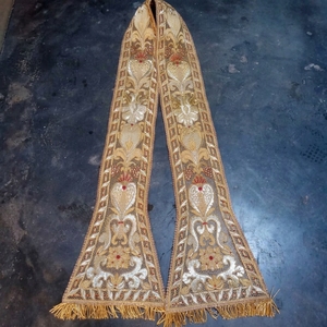 Étole / Épitrachilion liturgique orthodoxe brodé à la main en or sur mesure - Product Image 5