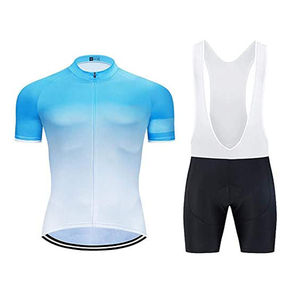 Ensemble de maillots de cyclisme personnalisés, respirants et confortables, uniformes de cyclisme OEM, shorts, impression par sublimation, vêtements de cyclisme - Product Image 1