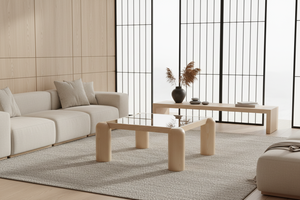 Coffee <b>Table</b> Solid Rubber Wood Modern Coffee <b>Table</b> for Living Room Living Room Furniture Indoor Home Furniture Wood Furniture - Product Image 2