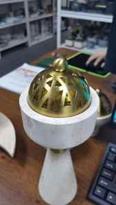 Decor decorative bakhoor <b>burner</b> Decoration Travertine <b>burner</b> Bakhoor <b>Incense</b> <b>burner</b> Bakhoor Bakhoor <b>burner</b> Ramadan - Product Image 5