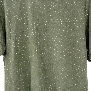 เสื้อยืดแขนสั้นผู้ชายไซส์ใหญ่ ลายจุดสีเขียว ผ้าถัก คอกลม สไตล์ลำลอง - Product Image 6
