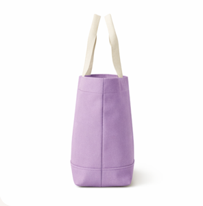 Sac fourre-tout en toile de coton bio de qualité supérieure avec logo personnalisé, poignée épaule et motif floral brodé - Product Image 6