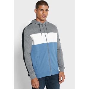 Custom Label Men's Plus Size Zip Hoodie Wholesale Casual Street Wear Oversize Full Zip Unisex Gym Hoodies with Printed Pattern - Product Image 1