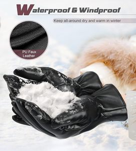 Gants de mode pour femmes, gants d'hiver à écran tactile pour téléphone et tablette, antidérapants pour l'extérieur - Product Image 5