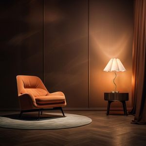 Minimalist <b>Bedside</b> Nightstand Lamp <b>with</b> Umbrella Style Fabric Shade Small <b>Table</b> Lamp for Home Office Lighting - Product Image 5