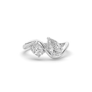 Bague de fiançailles solitaire de luxe légère en or massif 14 carats avec diamant ovale brillant de 1,45 carat créé en laboratoire, certifié IGI - Product Image 3