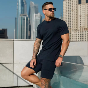 New Arrival <b>Summer</b> <b>Men's</b> Active Wear Custom Digital Printing Running T <b>Shirt</b> and Short Set Bulk <b>Men</b> - Product Image 1