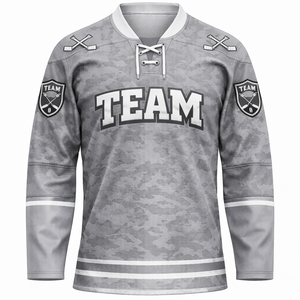 Jersey de Hockey sobre Hielo Personalizado, Fabricación Directa de Fábrica con Marca Privada OEM para Equipos, Clubes, Escuelas, Ligas, Torneos, Uniformes de Entrenamiento Profesional - Product Image 1