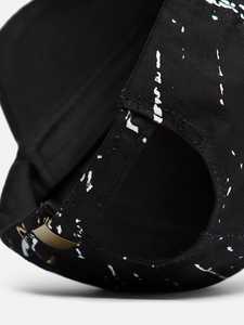FURG <b>Black</b> White Splatter Baseball Cap 6-Panel Adjustable Unisex Casual Adult Hat - Product Image 2
