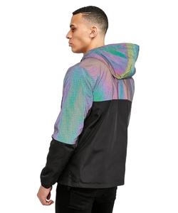 Chaquetas universitarias reflectantes de bloque de Color para hombre, novedad, venta al por mayor, cortavientos informal, precio barato - Product Image 3