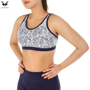 Soutien-gorge de sport personnalisé par sublimation pour femme, unisexe, 90 % polyester, 10 % élasthanne, meilleur matériau respirant, soutien-gorge de sport uni - Product Image 2