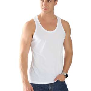 Débardeur de sport pour homme de haute qualité, respirant, écologique, à séchage rapide, idéal pour l'été et la gym, personnalisable. - Product Image 2