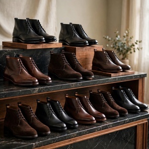 Zapatos de Cuero para Hombre, Calzado Casual de Cuero Genuino, Botas de Gamuza Marrón Vintage para Hombre, Calzado al por Mayor, Lote en Liquidación de BD - Product Image 6