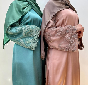 ชุดอาบายะเจ้าสาวประดับลูกปัดคาทดานาอย่างดี ดีไซน์อาบายะสำหรับผู้หญิงมุสลิมชาวแอฟริกัน คุณภาพดีที่สุด ราคาโรงงาน ดีไซน์ปี 2026 - Product Image 3