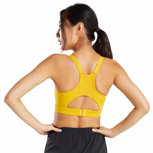 Women's Racerback Sports Bra Solid <b>Mesh</b> Breathable Medium Support Yoga Workout <b>Top</b> Seamless Pink - Product Image 6