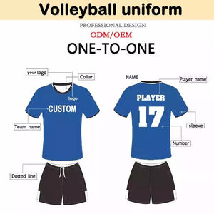 Uniformes Deportivos Unisex Cómodos, Conjuntos de Voleibol Sublimados para Adultos, Hechos en Pakistán, Uniformes de Voleibol Elásticos Lisos - Product Image 2