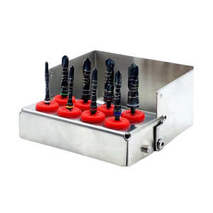 Kit de 8 Brocas Manuales para Implantes Dentales, Expansor de Hueso, Acero Inoxidable Negro, Instrumental Quirúrgico para Laboratorio - Product Image 1