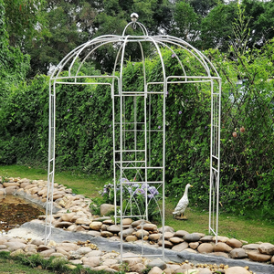 Outdoor Modern Eco-Friendly Decorative Wrought Iron Metal Frame Trellis Powder Coated Garden Buildings From KHP Vietnam - Product Image 3