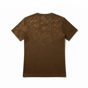 เสื้อยืดผ้าฝ้ายระบายอากาศได้ดีคอกลมแขนสั้นสำหรับผู้ชายชุดกีฬาลำลองฤดูร้อน - Product Image 4