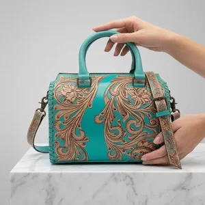 Sac à main de luxe en cuir pour femme, style vintage, motif losanges, grande capacité, avec double anse chaîne - Product Image 2