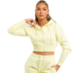 Haut de sport actif respirant et très élastique, coupe moderne, couleur unie classique, style streetwear, pour femme, été, avec capuche - Product Image 6