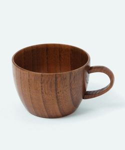 Taza de Madera de Diseño Nórdico Hecha a Mano con Asa, Taza Reutilizable Ecológica para Uso Doméstico - Product Image 3