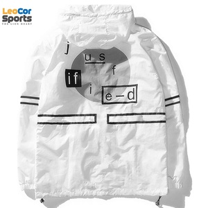 Men's <b>Lightweight</b> Drawstring Hooded Windbreaker Custom Wholesale Clothing Waterproof Casual Plain Windproof <b>Jacket</b> for Winter - Product Image 2