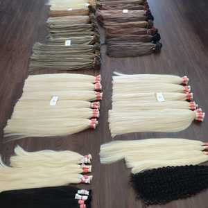 Vente en gros de vrais extensions de cheveux humains russes vietnamiens de qualité Remy 30 pouces faisceaux en vrac livraison gratuite matériel de cheveux indiens - Product Image 6